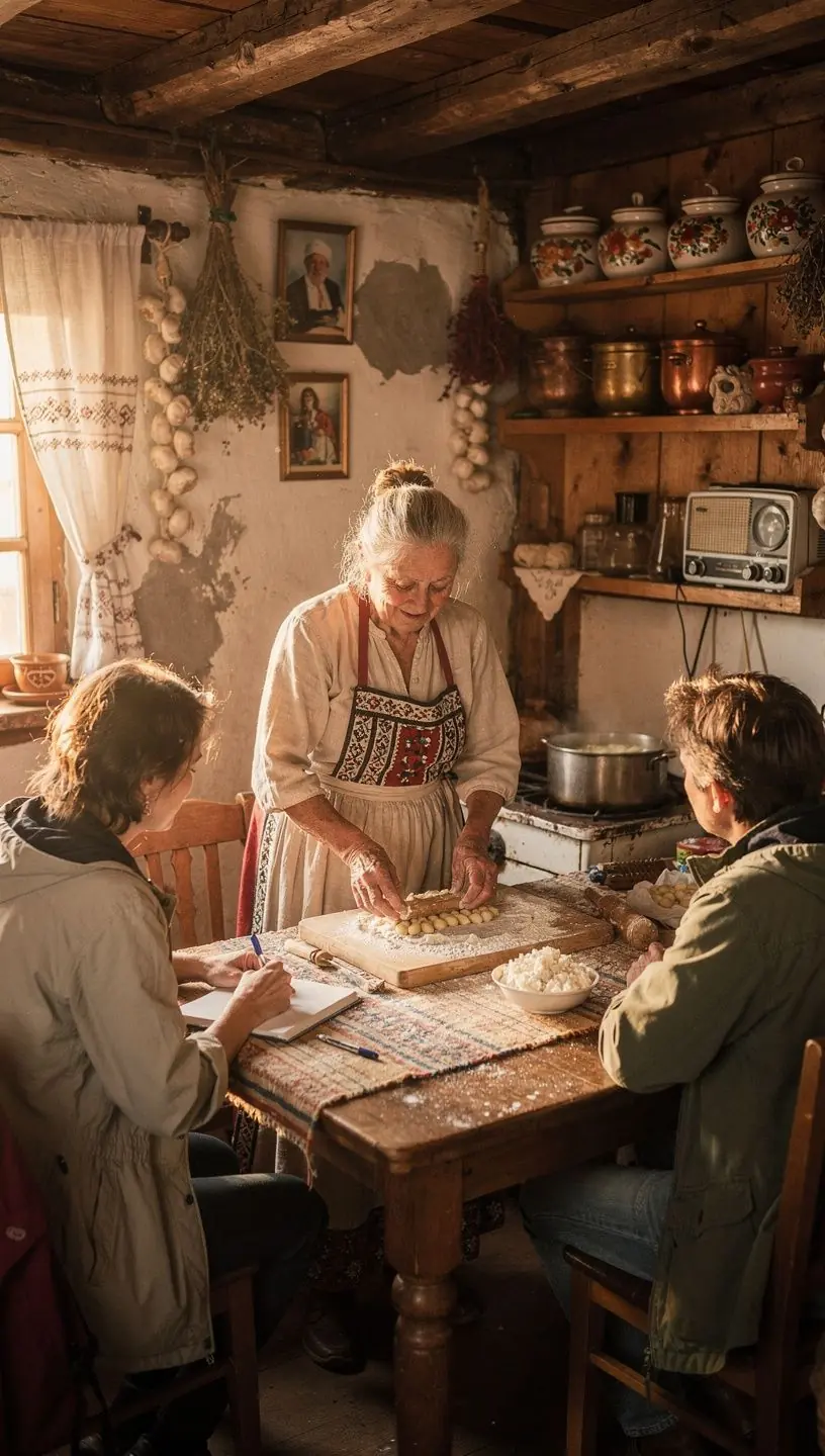 Regionálny trh s domácimi výrobkami a remeselníckymi výrobkami v autentickej slovenskej dedine.